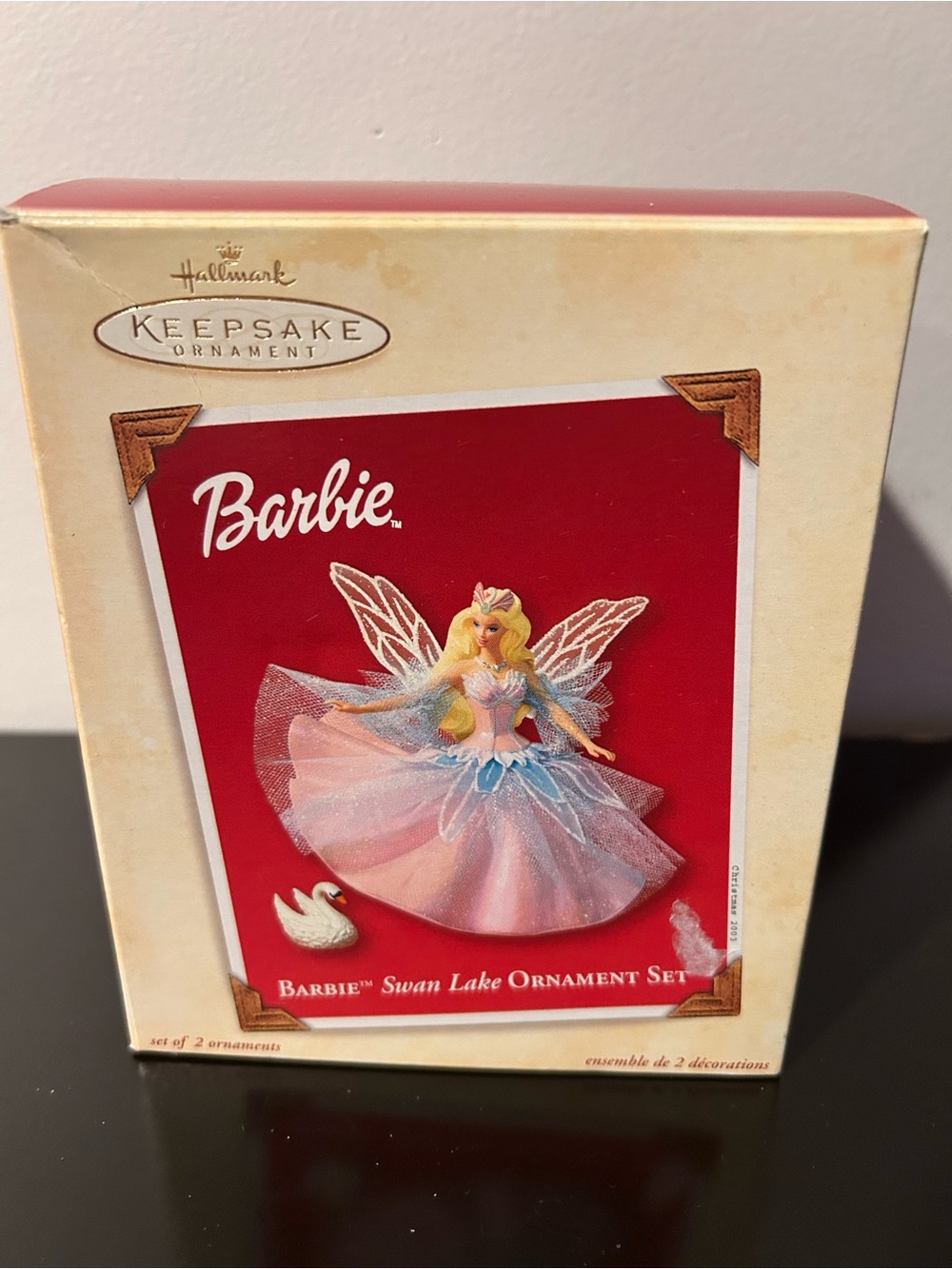 Hallmark Keepsake Barbie Swan Lake Ornament Set (QXI8447) from 2003